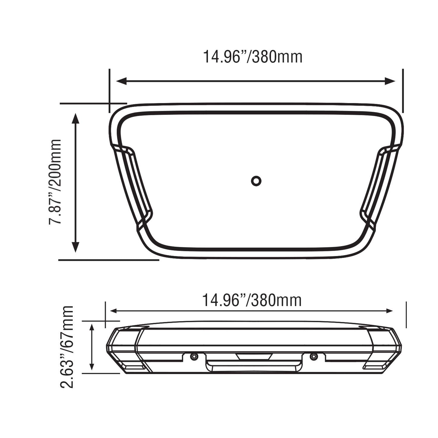 VISION X LED LJÓSABAR AEROTECH 125W GLÆR/GULUR