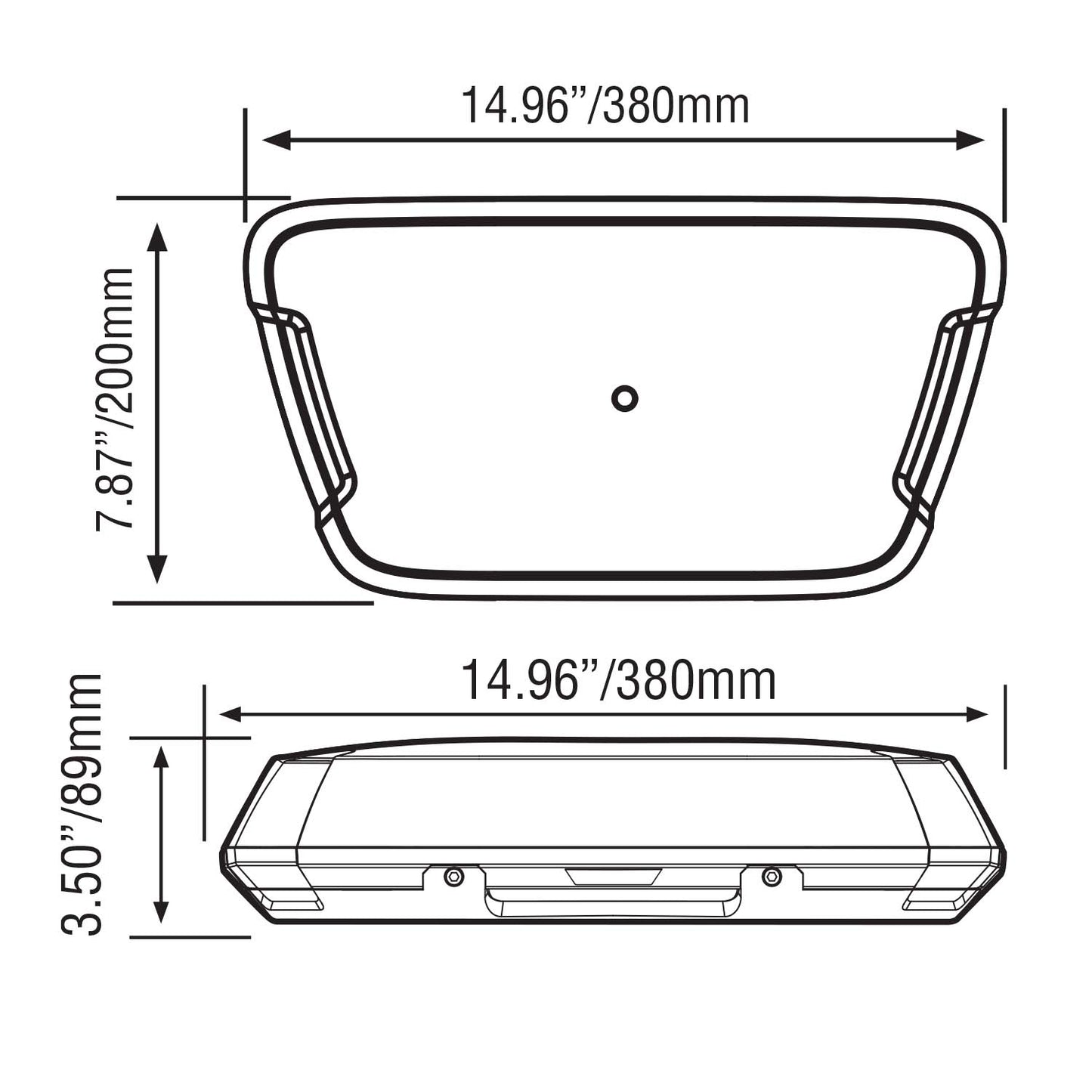VISION X LED LJÓSABAR AEROTECH 252W GLÆR/GULUR