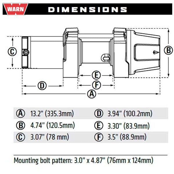 Warn VRX dráttarspil 12V