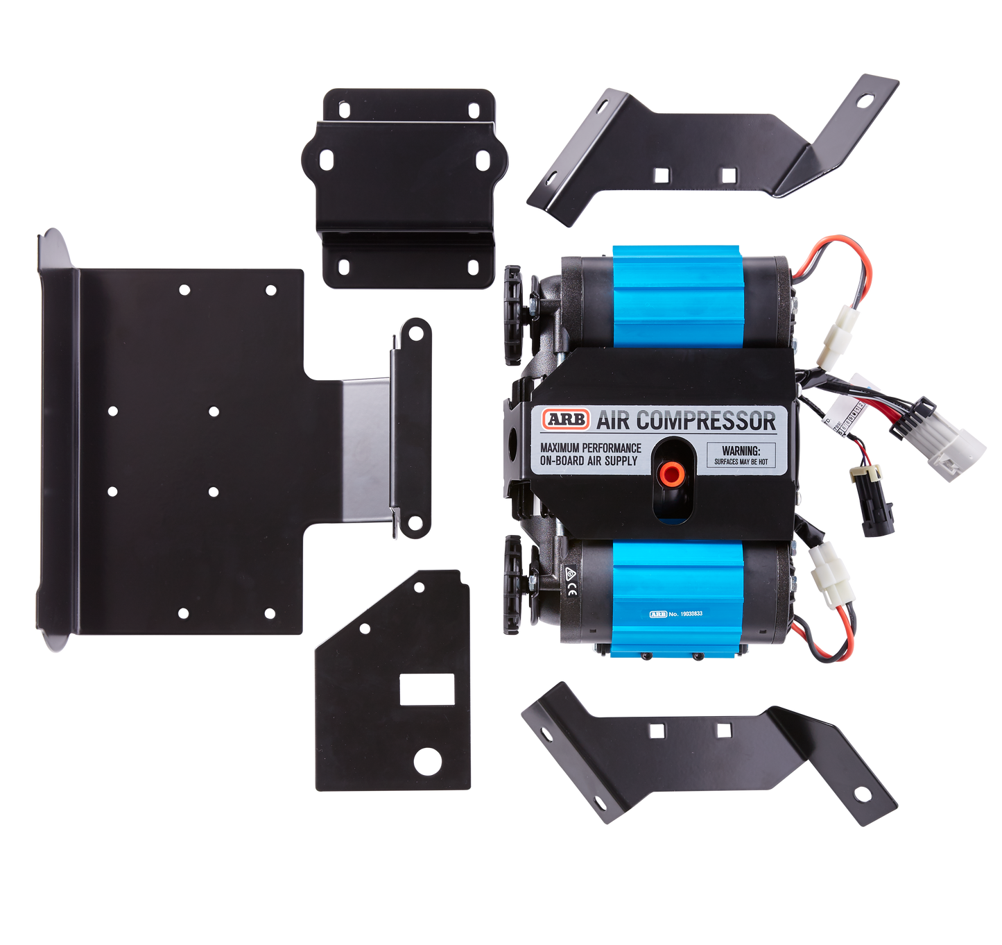 ARB Tvöföld Loftdæla í Jeep Wrangler JL 2018+ með festingum
