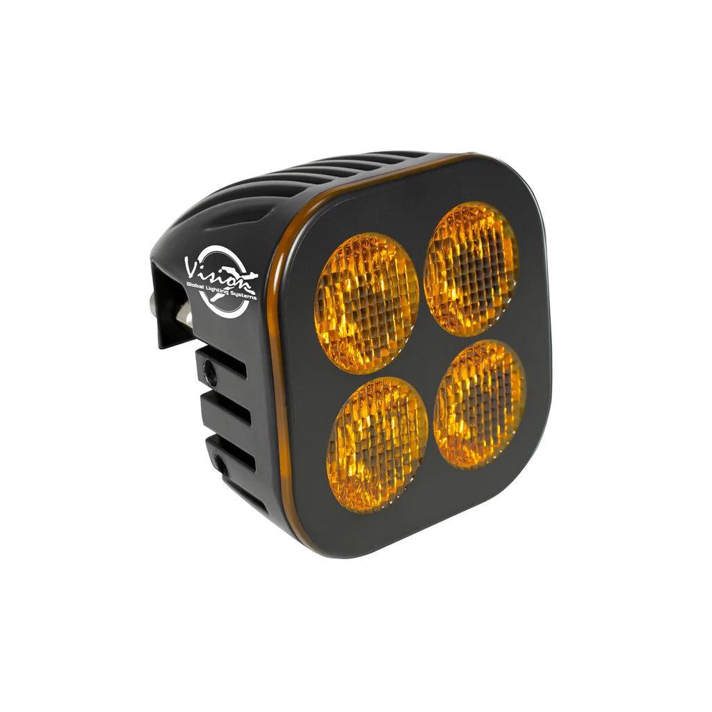 VISION X UNITE MODULE AMBER LENSE LIGHT ELLIPTICAL BLACK