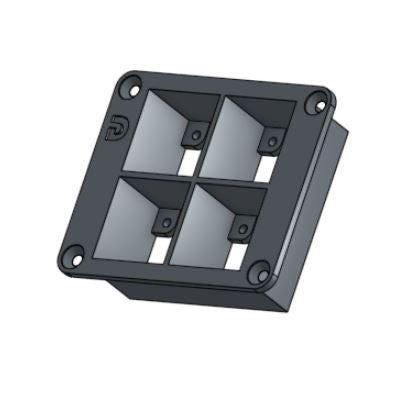 3D Módel 2x2 Loftmælabracket - Hvítur Panasonic og SMC