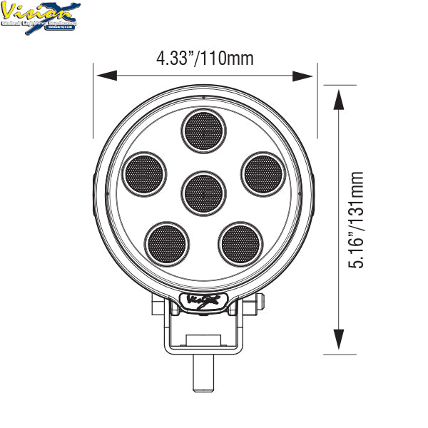 Vision X VL Series 45w kringlótt