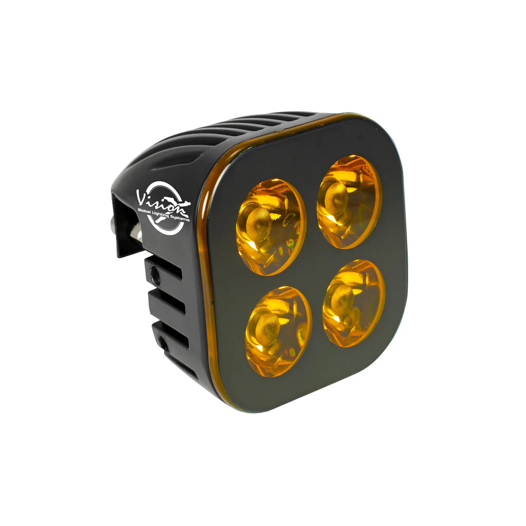 VISION X UNITE MODULE AMBER LENS LIGHT 10° BLACK